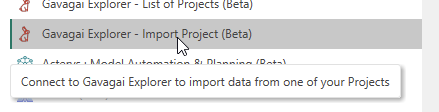 PowerBI import project